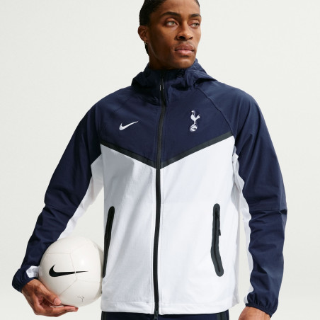 Veste survêtement Tottenham Tech Woven blanc bleu