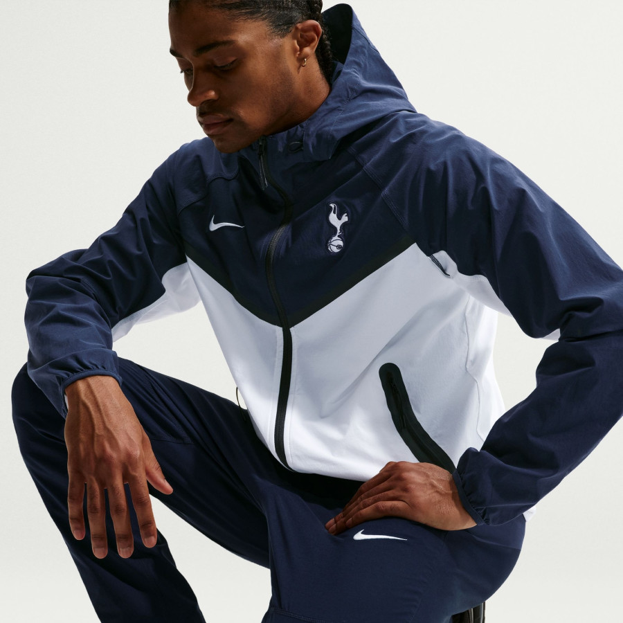 Veste survêtement Tottenham Tech Woven blanc bleu