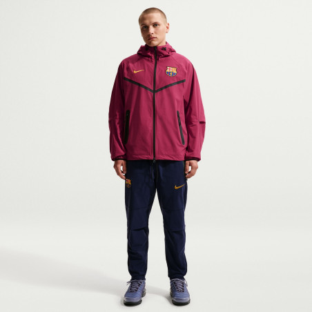 Veste survêtement FC Barcelone Tech Woven rouge