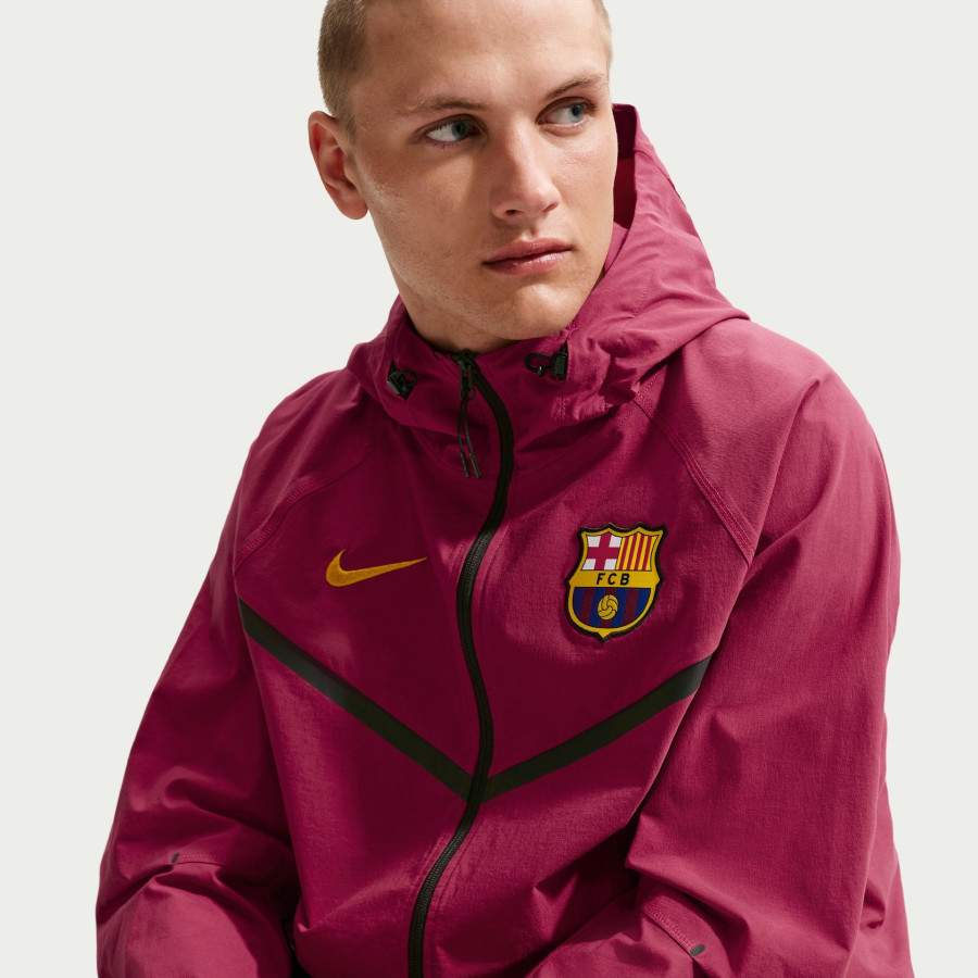Veste survêtement FC Barcelone Tech Woven rouge