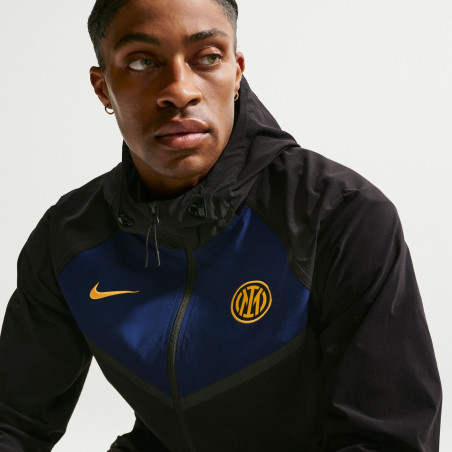 Coupe vent Inter Milan noir bleu