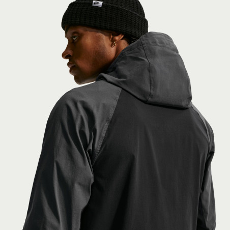 Veste survêtement PSG Tech Woven noir gris