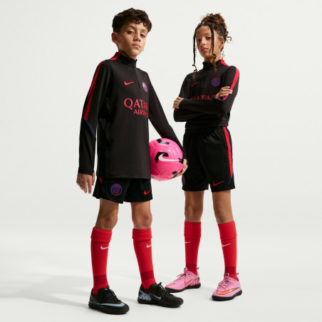 Short entraînement junior PSG Strike noir rouge