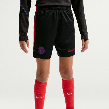 Short entraînement junior PSG Strike noir rouge