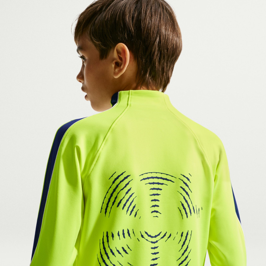 Sweat zippé junior Atlético Madrid Strike jaune