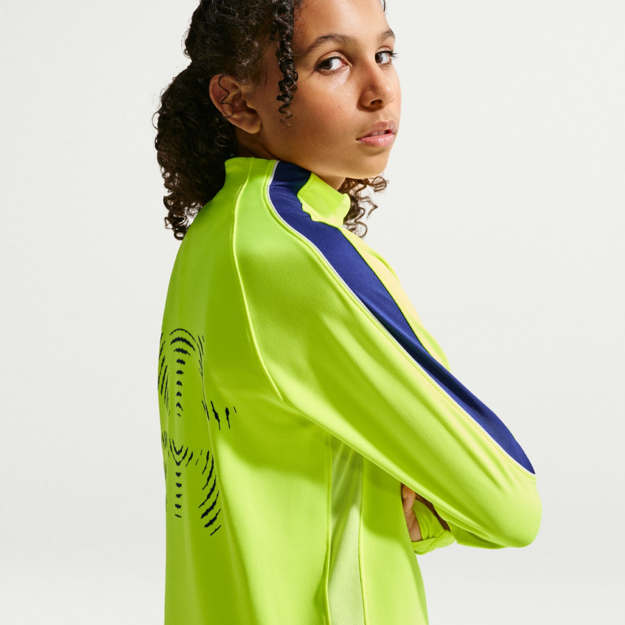 Sweat zippé junior Atlético Madrid Strike jaune