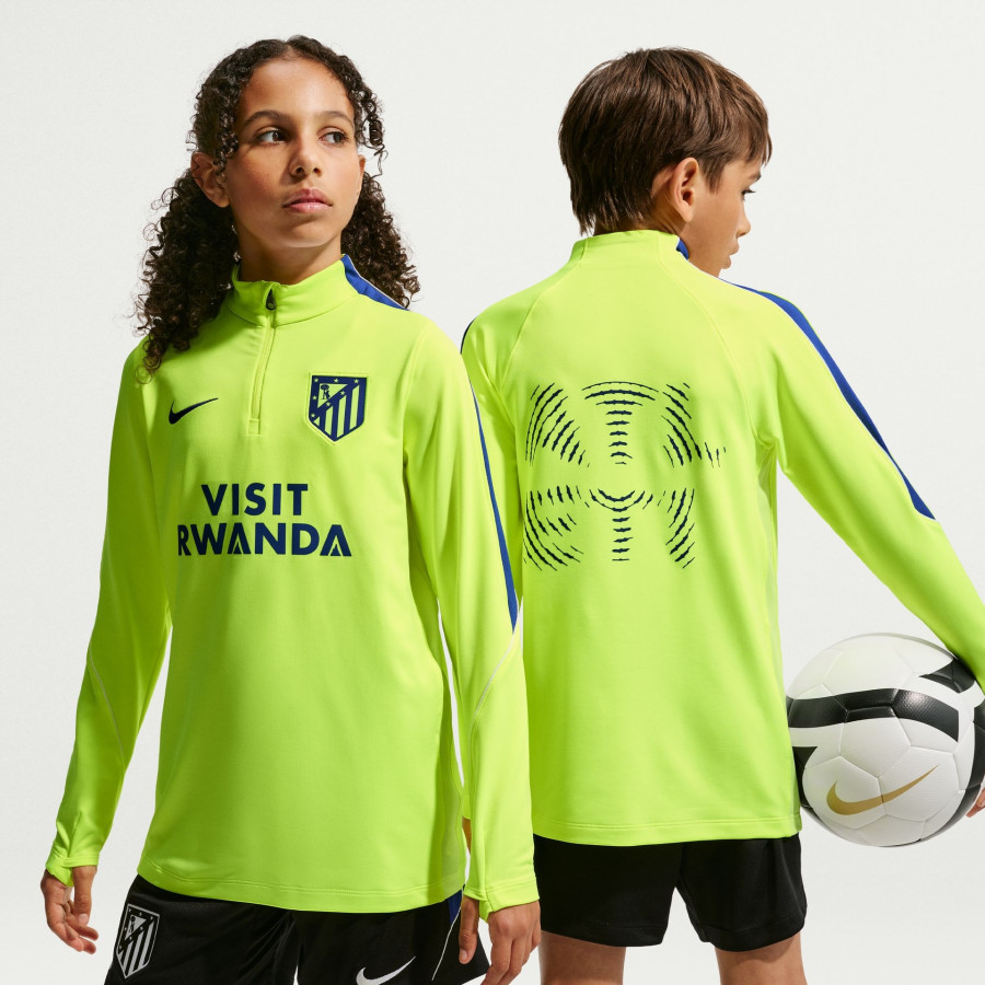 Sweat zippé junior Atlético Madrid Strike jaune