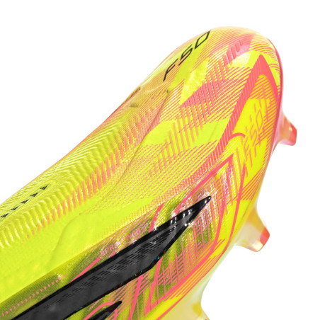 adidas F50 Hyperfast Elite LaceLess FG jaune rouge