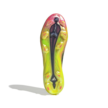adidas F50 Hyperfast Elite LaceLess FG jaune rouge