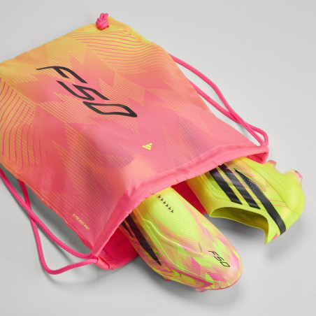 adidas F50 Hyperfast Elite LaceLess FG jaune rouge