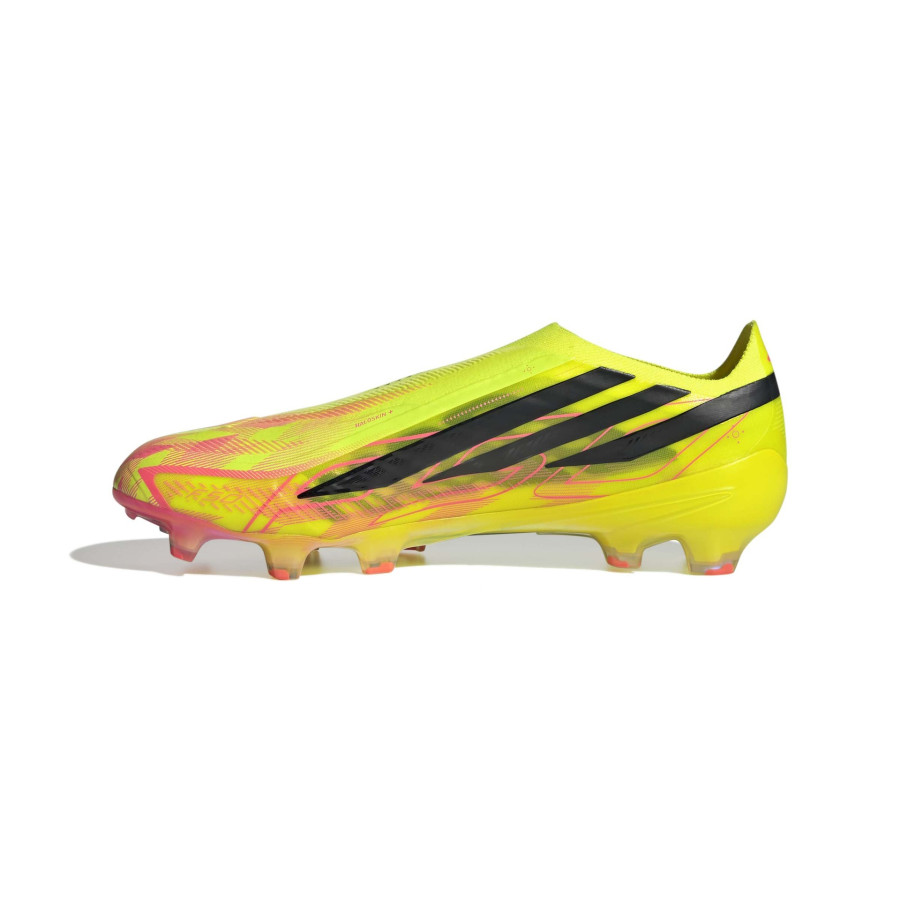 adidas F50 Hyperfast Elite LaceLess FG jaune rouge