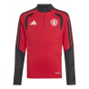 Sweat zippé junior Manchester United rouge noir