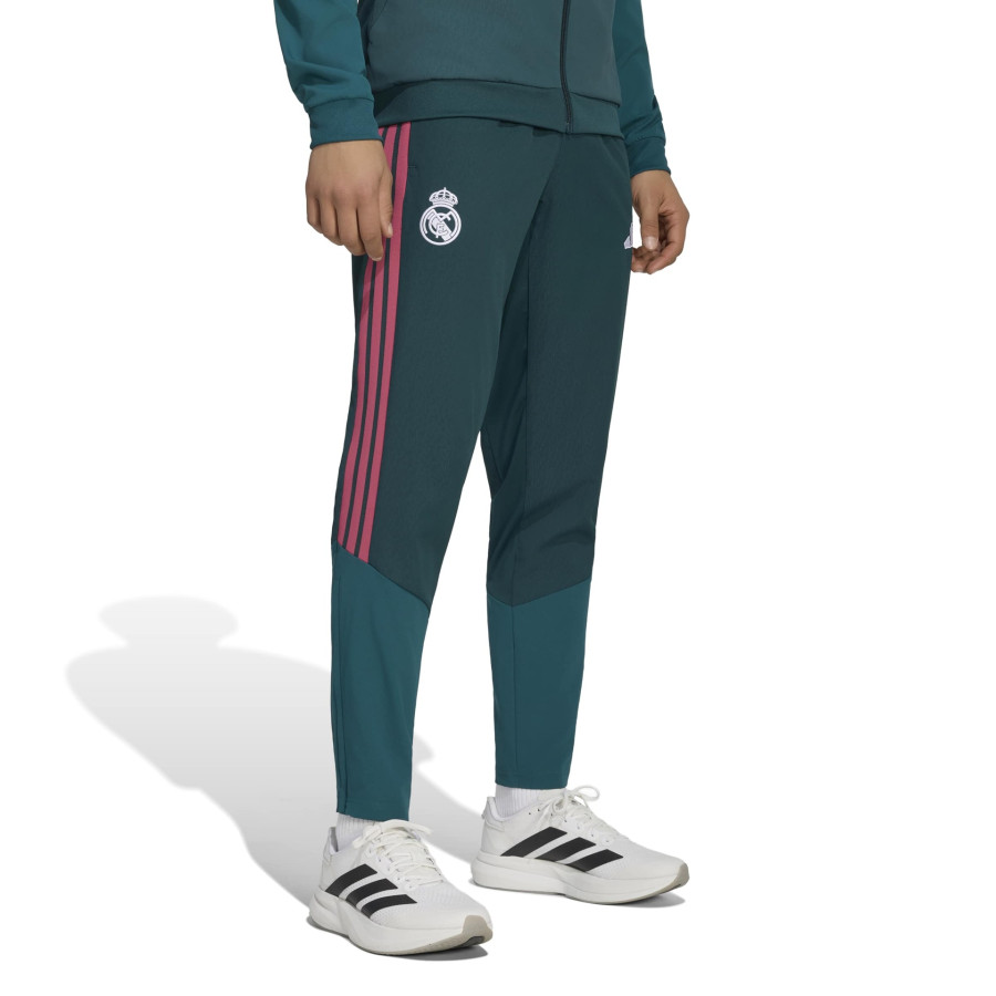 Pantalon survêtement Real Madrid woven vert rose
