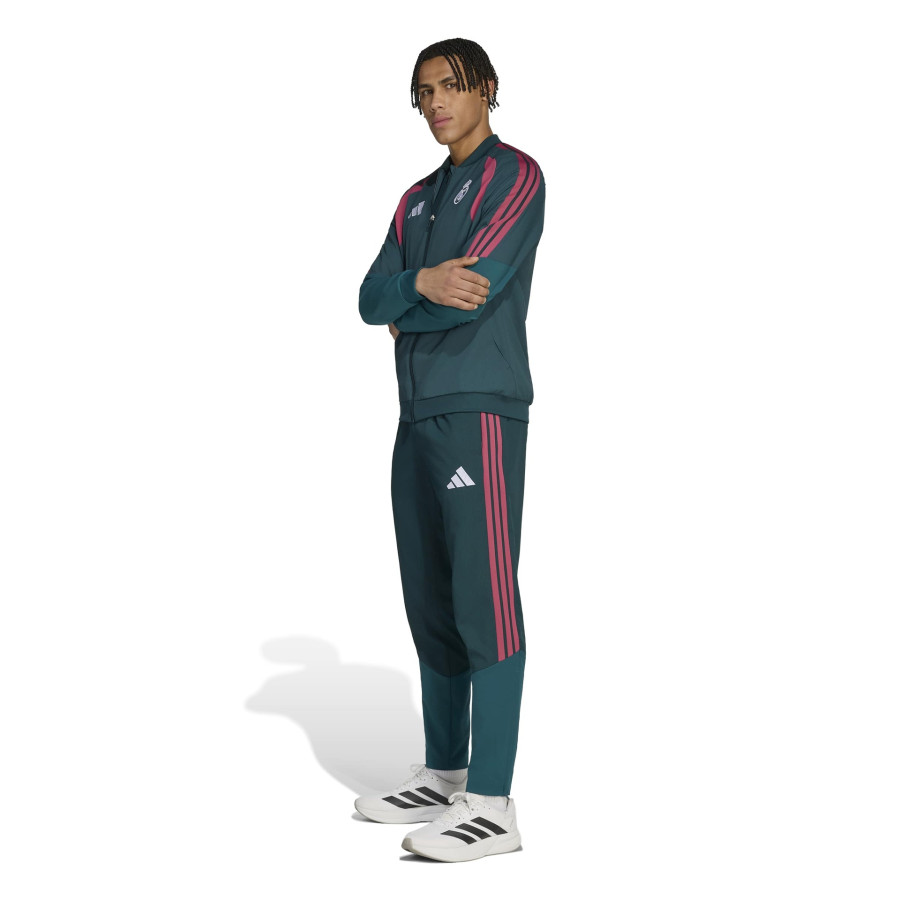 Pantalon survêtement Real Madrid woven vert rose