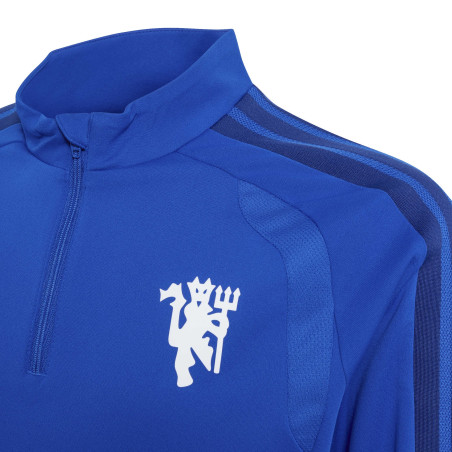 Sweat zippé junior Manchester United bleu