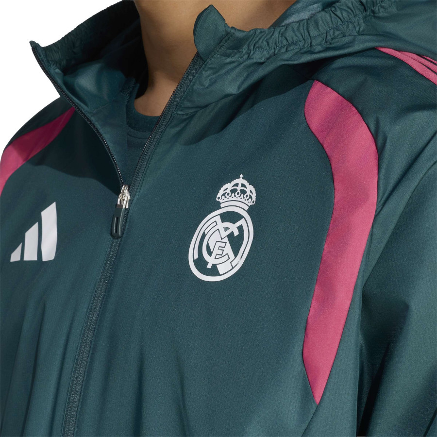 Veste imperméable Real Madrid vert rose