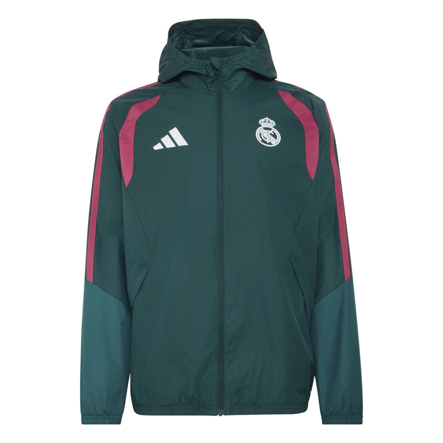 Veste imperméable Real Madrid vert rose