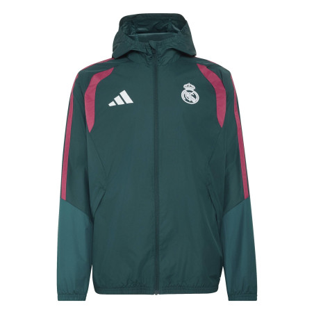 Veste imperméable Real Madrid vert rose