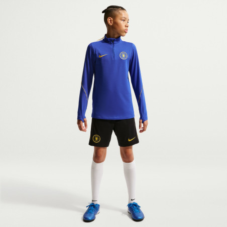 Sweat zippé junior Chelsea Strike bleu jaune