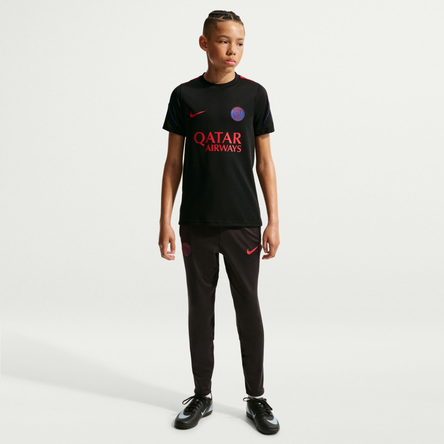 Maillot entraînement junior PSG Strike noir rouge