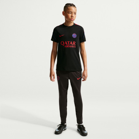 Maillot entraînement junior PSG Strike noir rouge