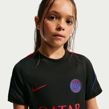 Maillot entraînement junior PSG Strike noir rouge
