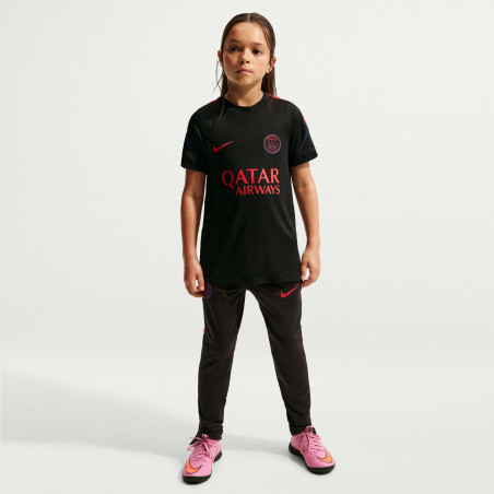Maillot entraînement junior PSG Strike noir rouge