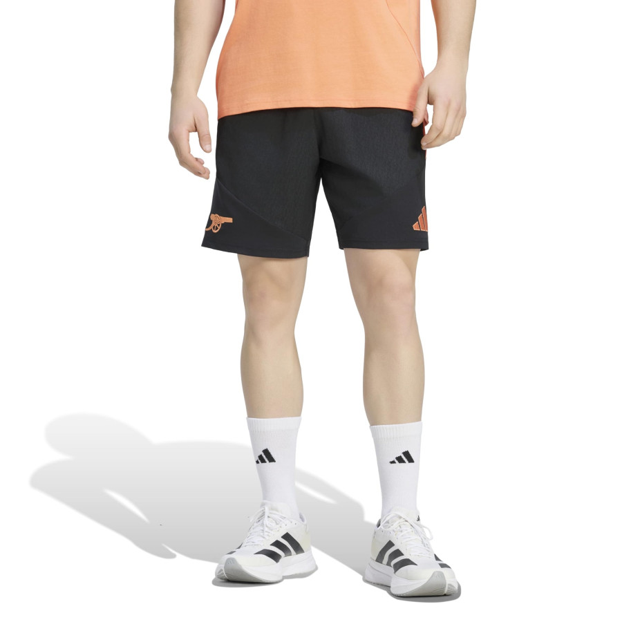 Short entraînement Arsenal woven noir orange