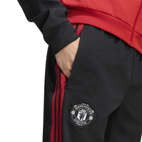 Pantalon survêtement Manchester United woven noir rouge