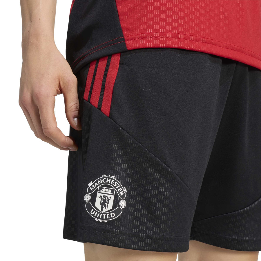 Short entraînement Manchester United noir rouge