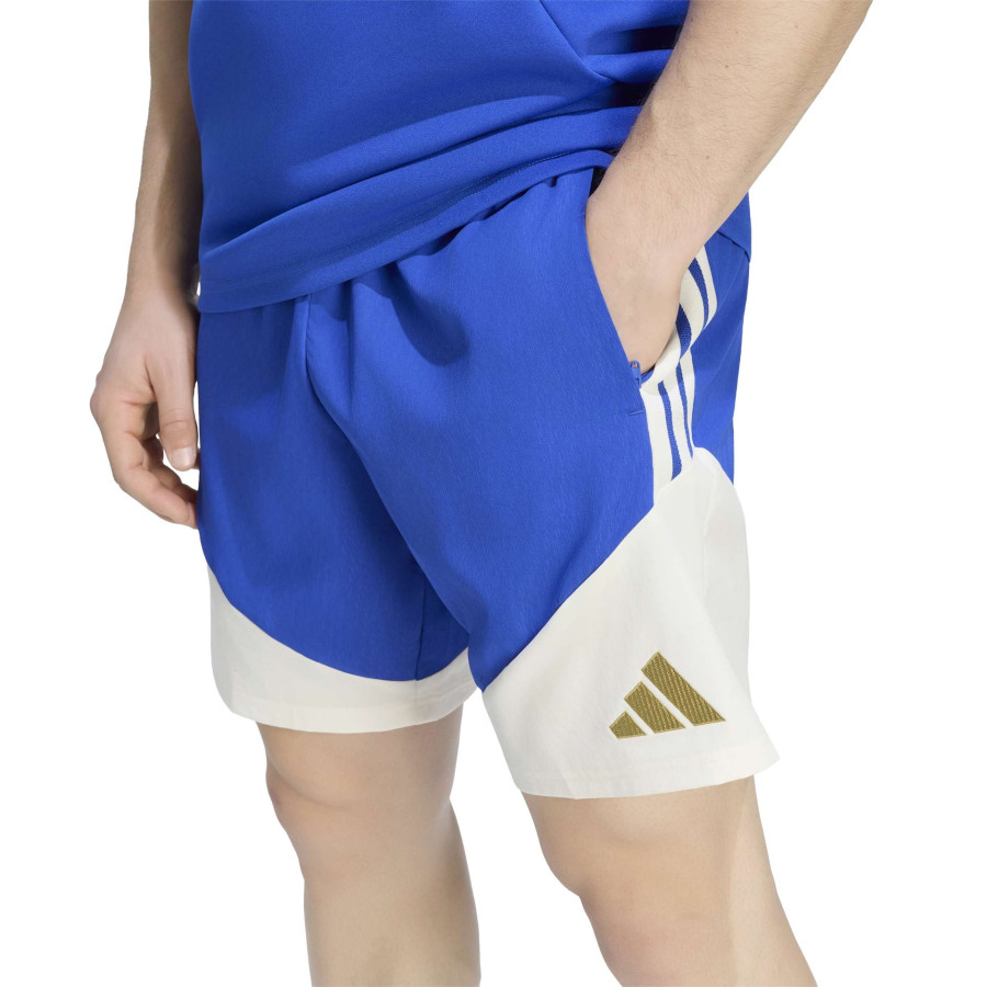 Short entraînement Juventus woven bleu blanc
