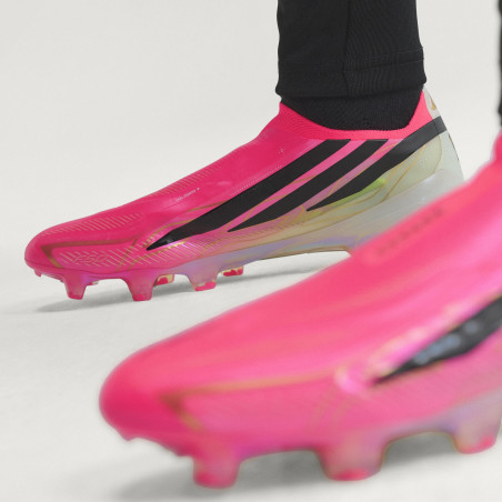 adidas F50 Hyperfast LaceLess Elite FG rose noir