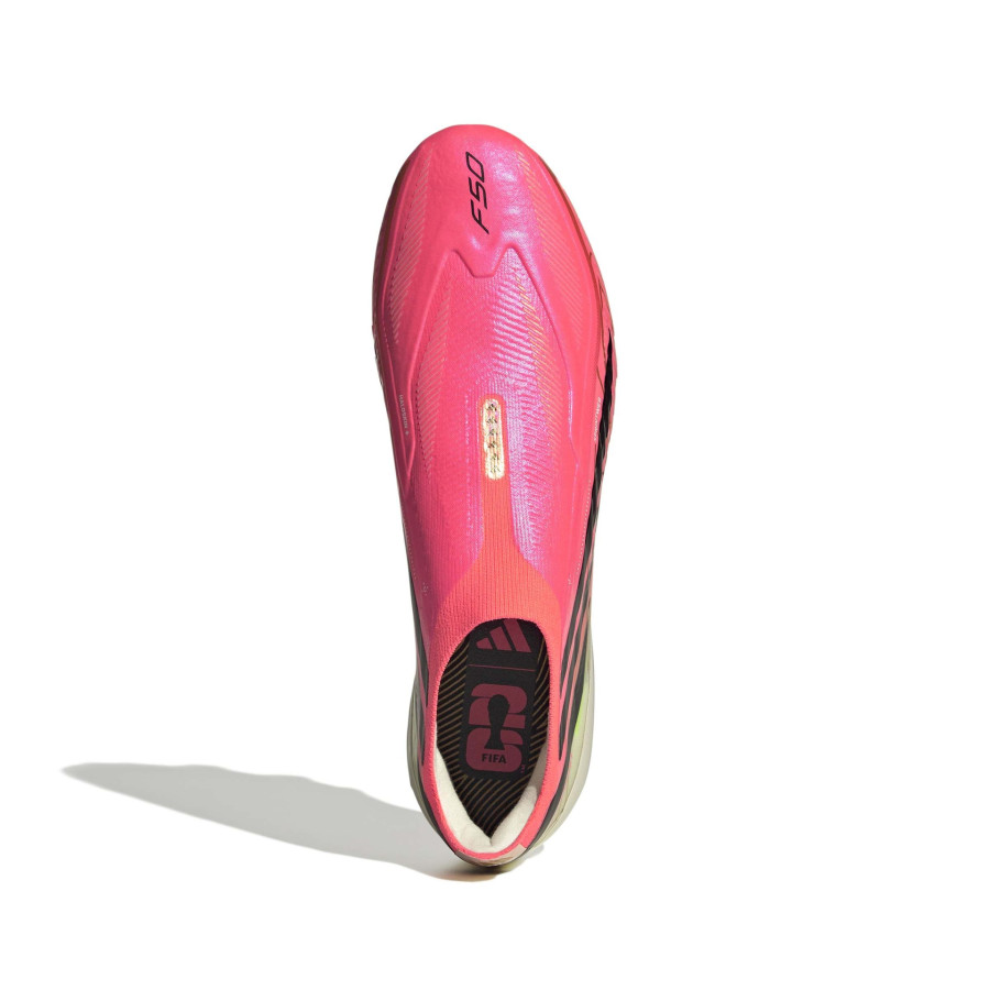 adidas F50 Hyperfast LaceLess Elite FG rose noir