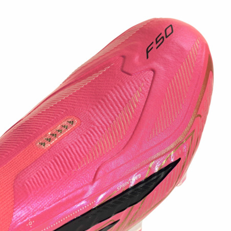 adidas F50 Hyperfast LaceLess Elite FG rose noir