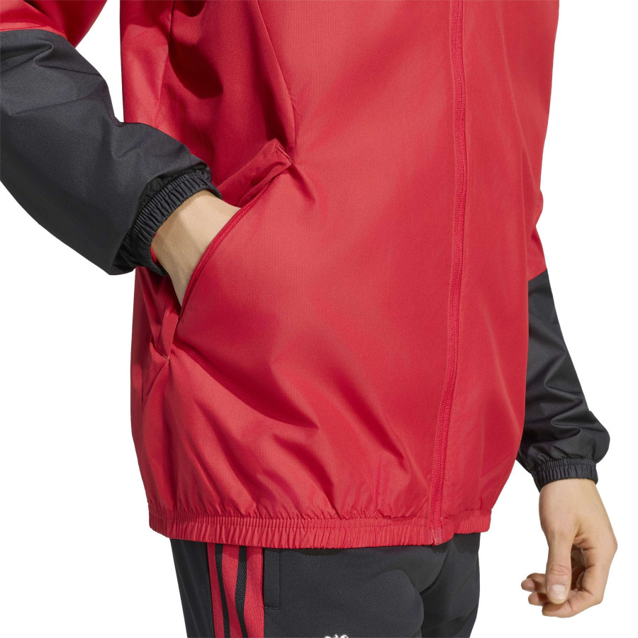 Veste imperméable Manchester United rouge noir