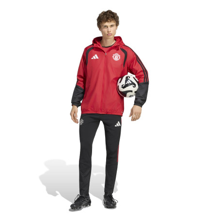 Veste imperméable Manchester United rouge noir