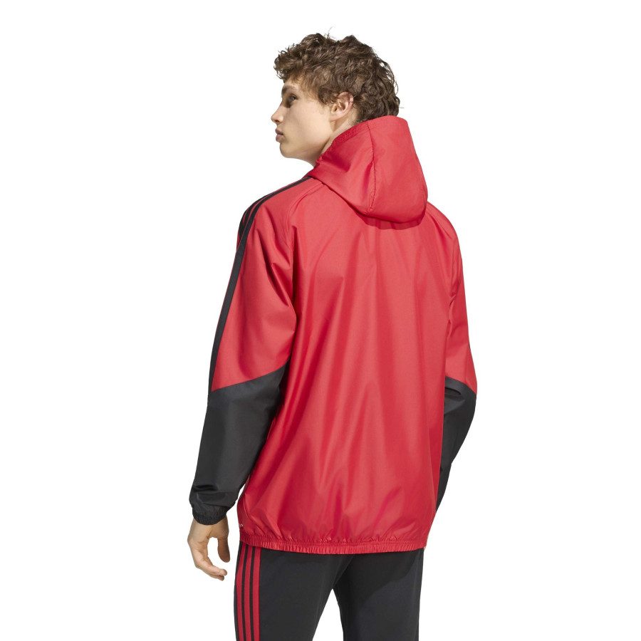 Veste imperméable Manchester United rouge noir