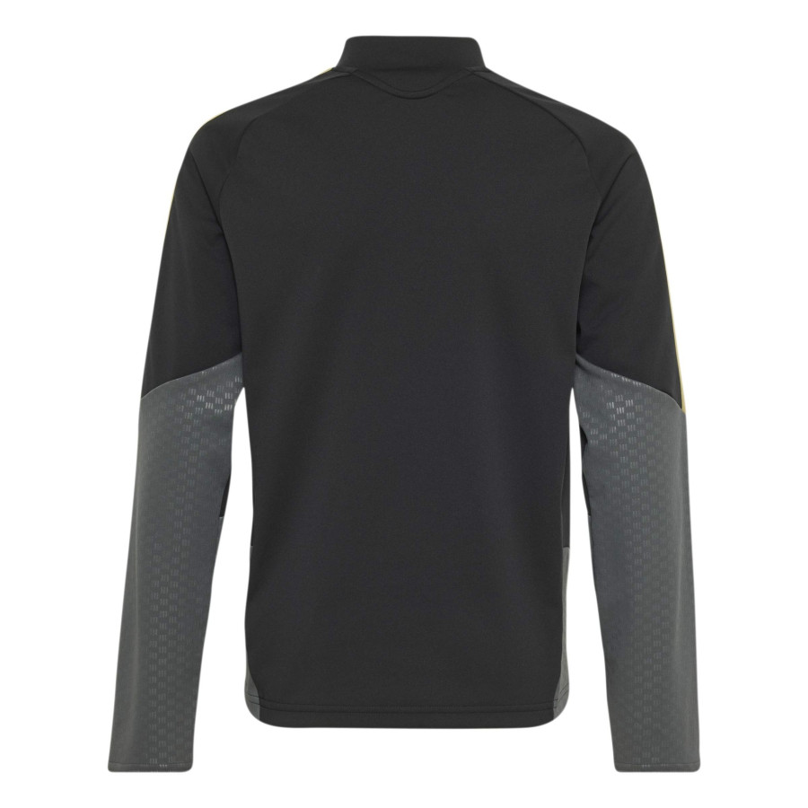 Sweat zippé junior Juventus noir or