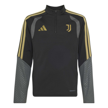Sweat zippé junior Juventus noir or