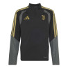 Sweat zippé junior Juventus noir or