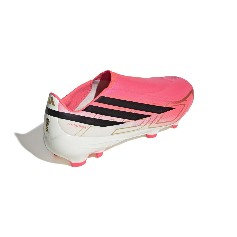 adidas F50 Hyperfast LaceLess League FG rose noir