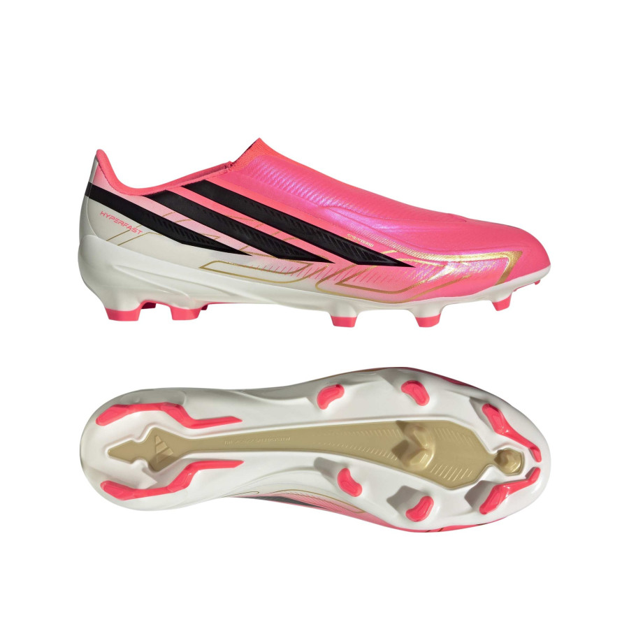adidas F50 Hyperfast LaceLess League FG rose noir