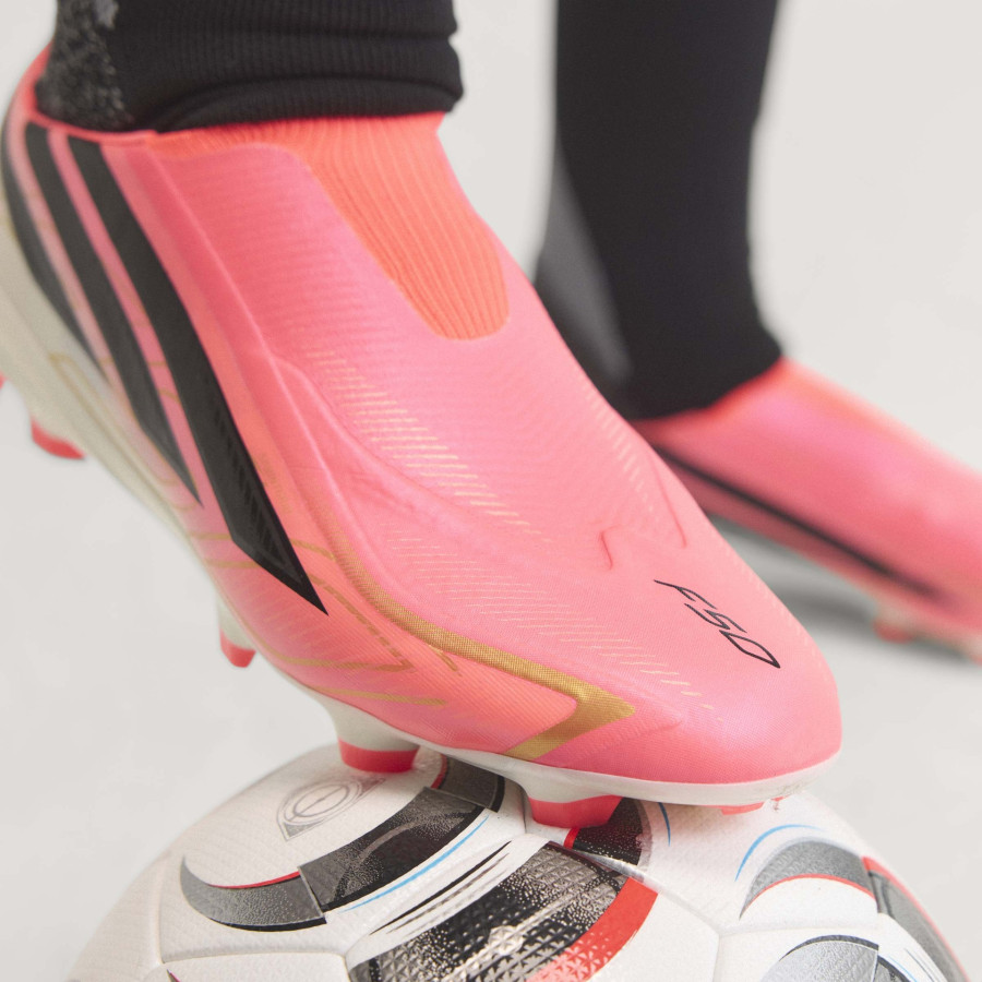 adidas F50 Hyperfast LaceLess League FG rose noir
