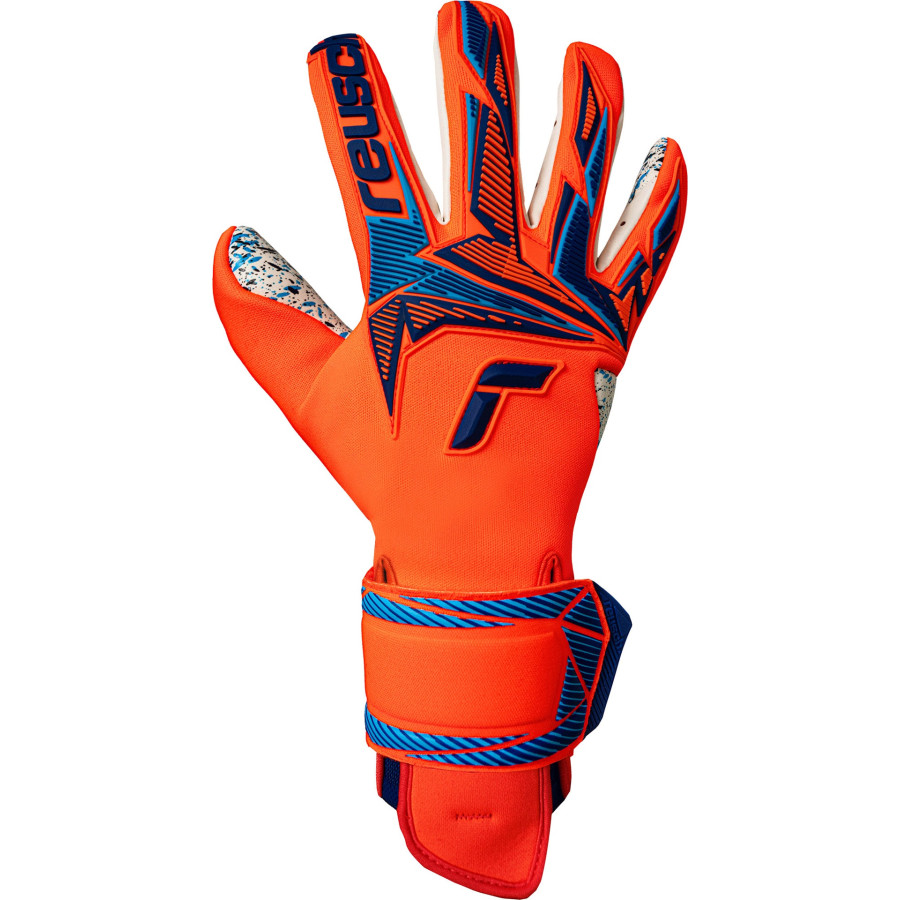 Gants gardien Reusch Attrakt Freegel Fusion orange bleu