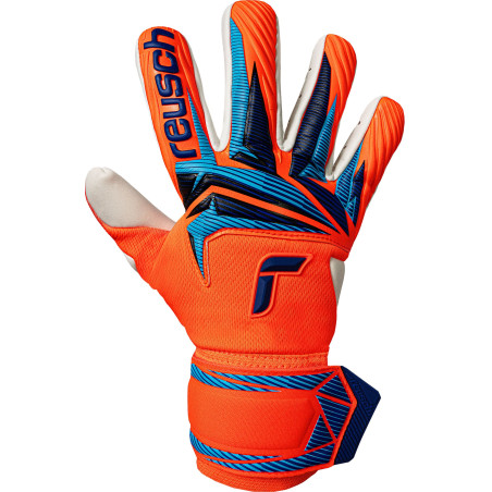 Gants gardien Reusch Attrakt Gold x NC orange bleu