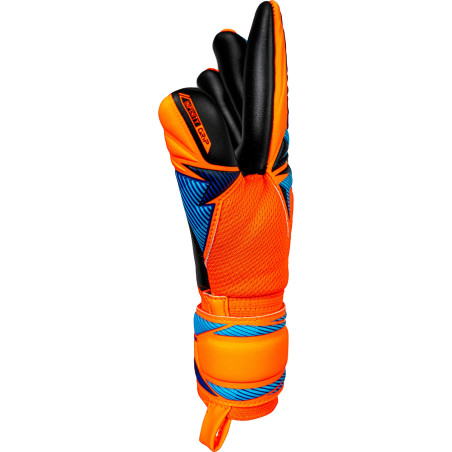 Gants gardien Reusch junior Attrakt Infinity Evolution NC orange bleu