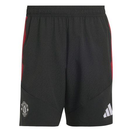Short entraînement Manchester United woven noir rouge