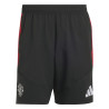 Short entraînement Manchester United woven noir rouge