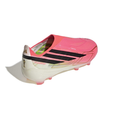 adidas F50 Hyperfast junior LaceLess Elite FG rose noir