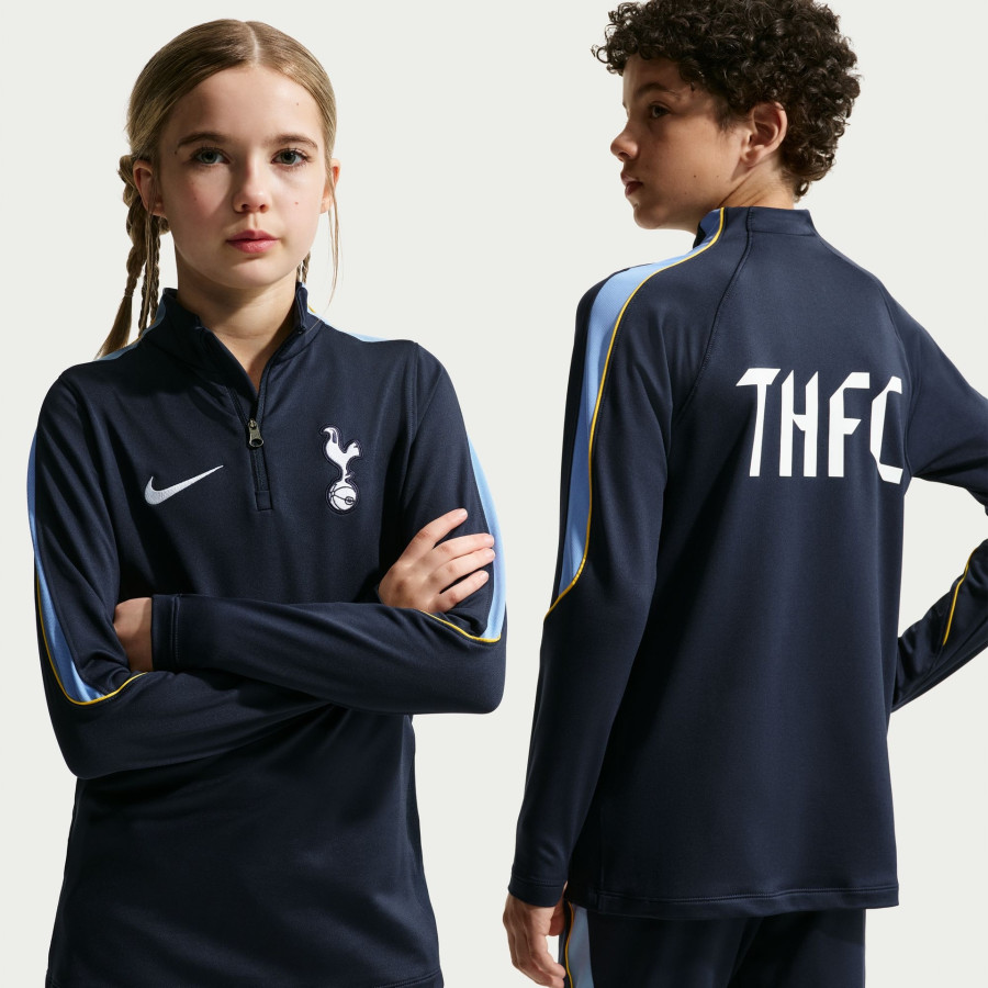 Sweat zippé junior Tottenham Strike bleu